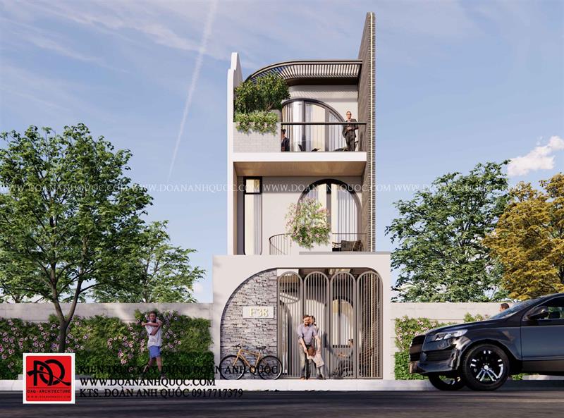 Thiết kế nhà Phan Thiết, Xây nhà trọn gói Phan Thiết, Thi công nhà trọn gói Phan Thiết, Thiết kế Thi công nội thất Phan Thiết Bình Thuận, Công ty Xây dựng Bình Thuận, Thiết kế nhà Bình Thuận, Xây nhà trọn gói Bình Thuận. Thiết kế nhà Phan Thiết- nhà phố hiện đại 3 tầng_ MS45